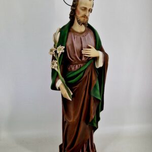 Groot Heilig Hart / Sint Jozef beeld met lelie – 85 cm hoog